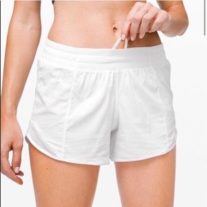 Lululemon White Hotty Hot Shorts